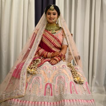 Glam bridal makeup